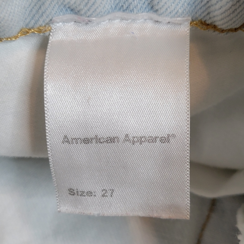 Vintage American Apperal Women's Light Blue Jeans Size 27 High-waisted - Picture 4 of 10